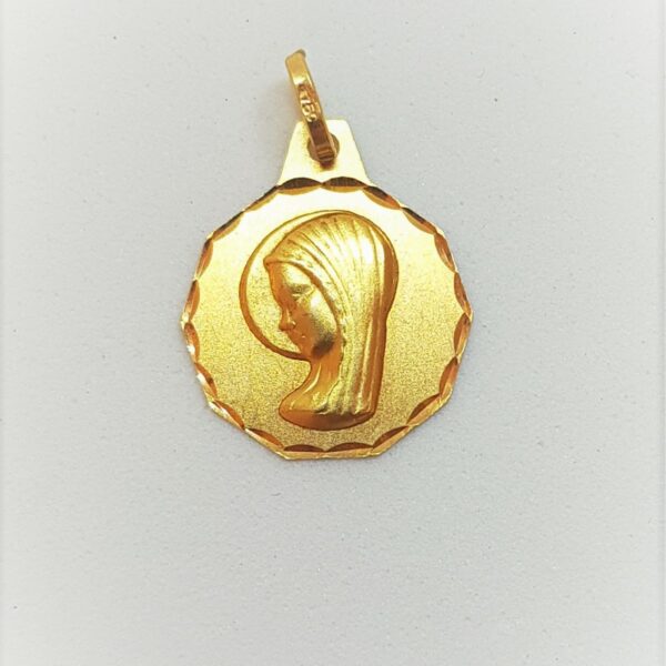 médaille or baptême