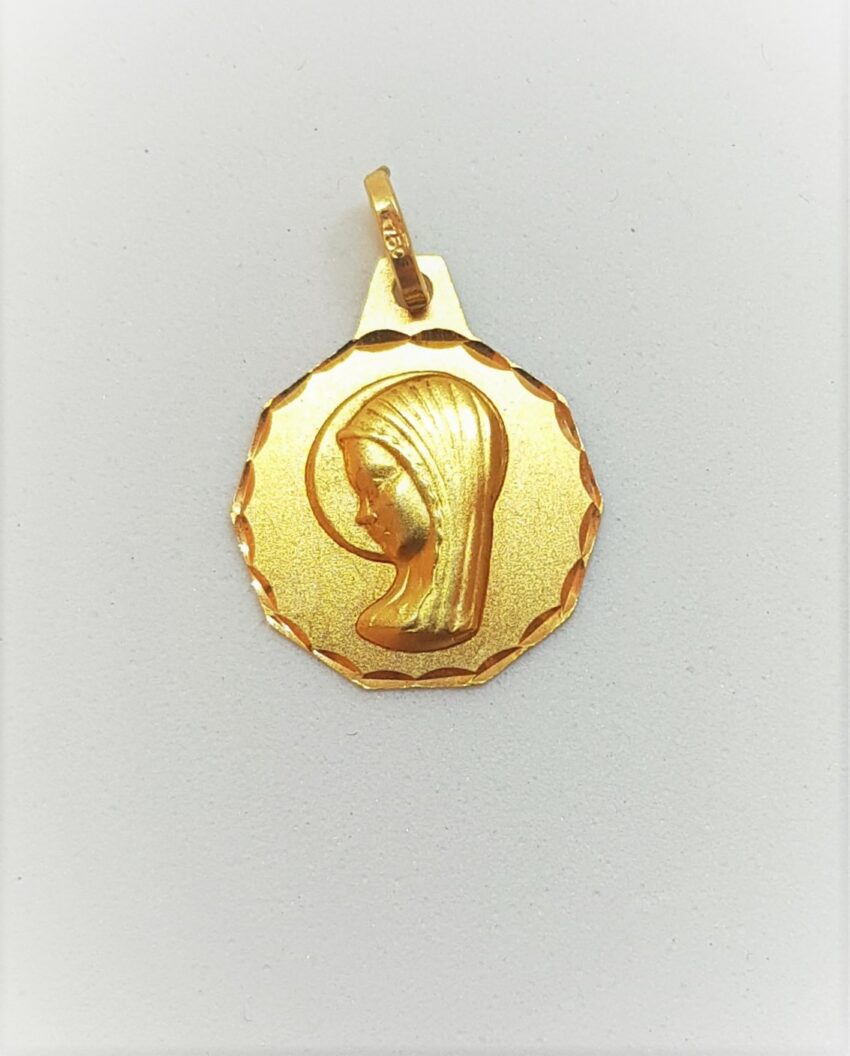 médaille or baptême