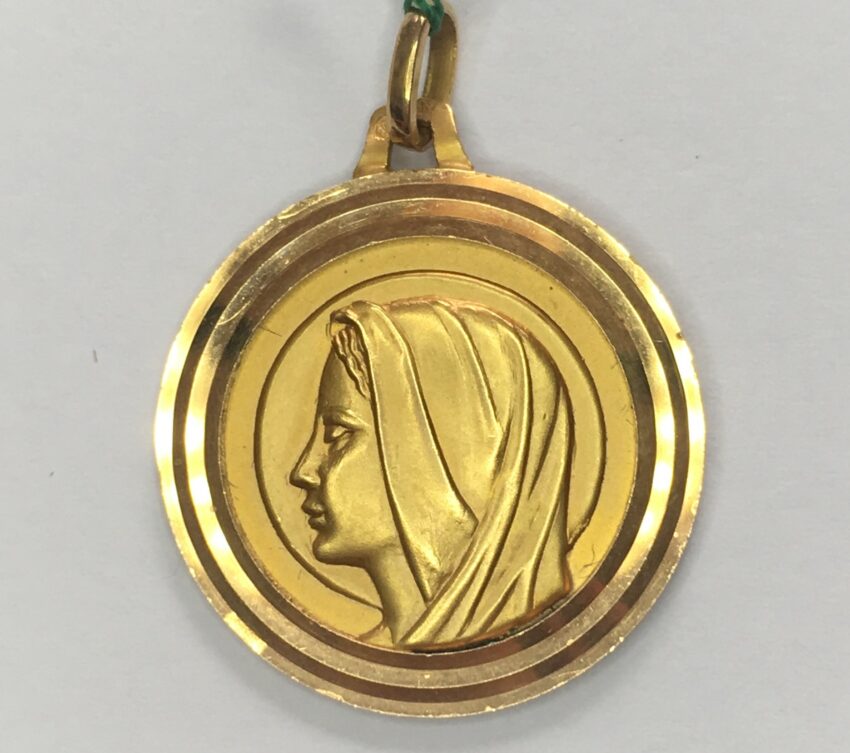 Médaille en or Vierge