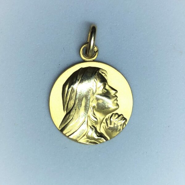 Médaille Vierge mains jointes