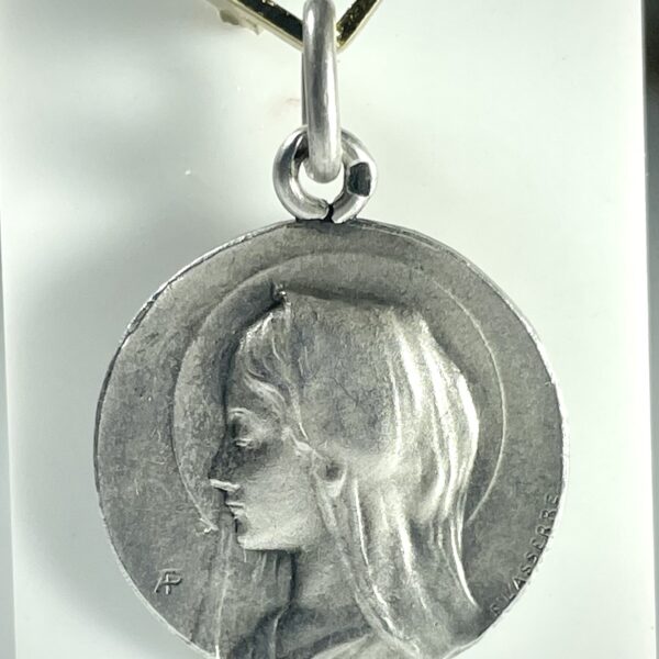 Médaille en argent Vierge de profil