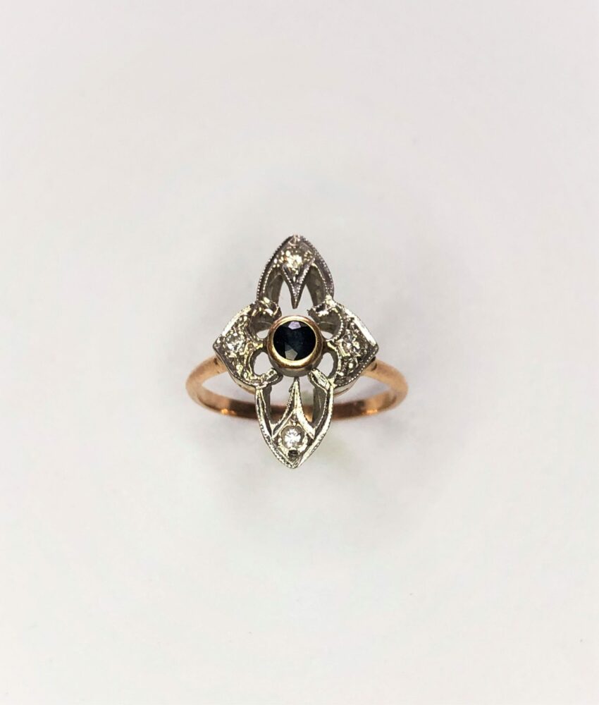 VENDUE. BAGUE SAPHIR ET OR – Image 2