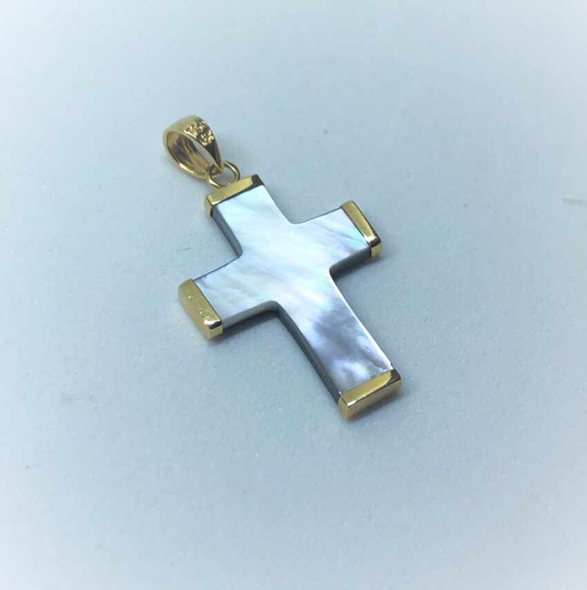 VENDUE. Croix or et nacre – Image 3