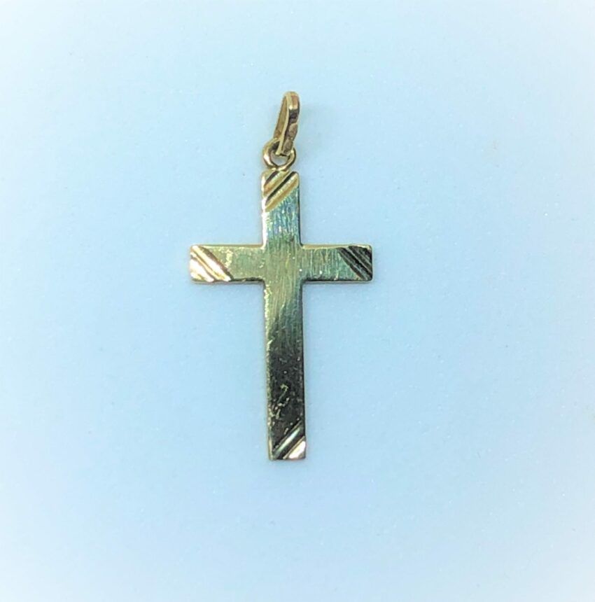 Pendentif croix en or
