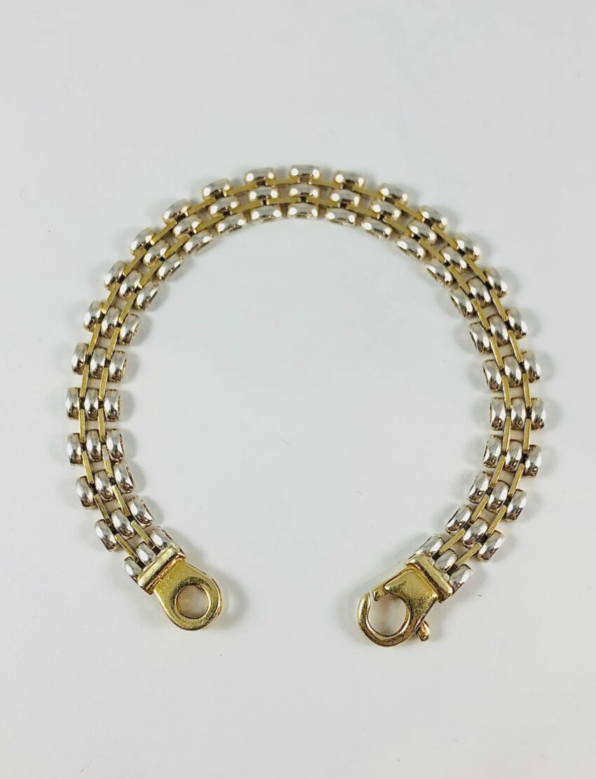 Bracelet maille plate argent – Image 2