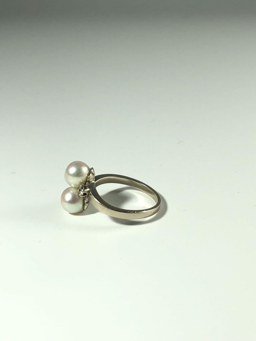 Bague Vous et Moi perles et diamants – Image 4