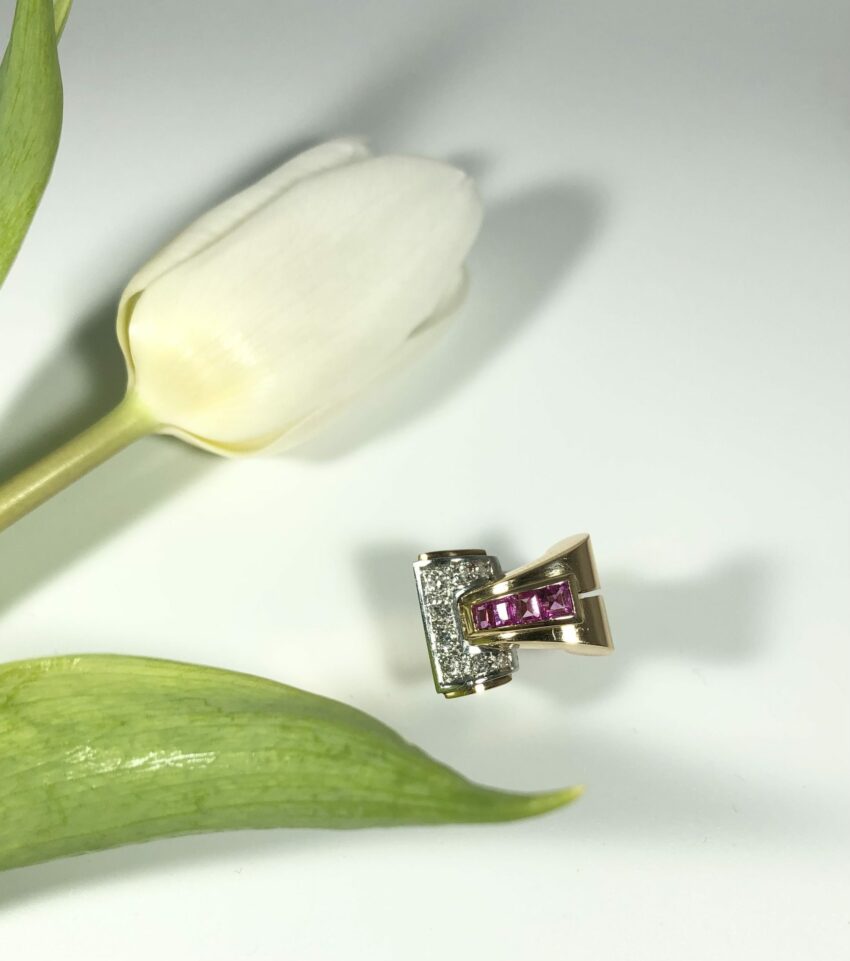 Bague Tank Art Déco – Image 3