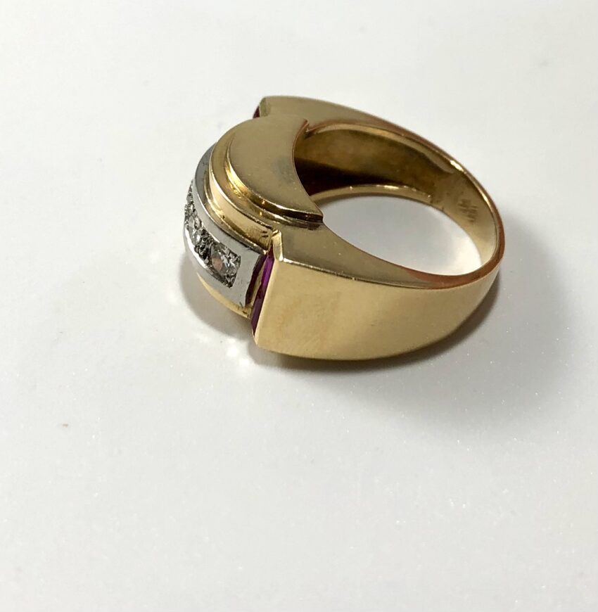 Bague Tank en or – Image 4