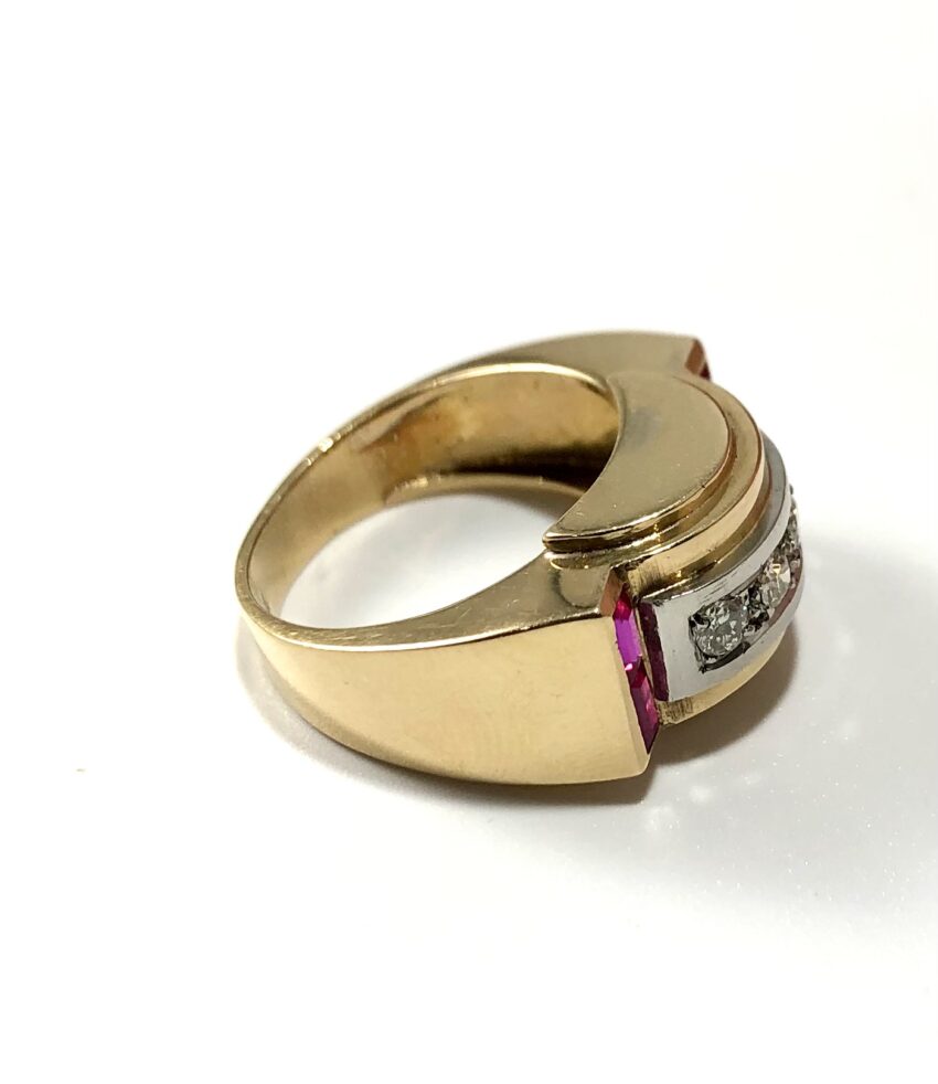 Bague Tank en or – Image 3