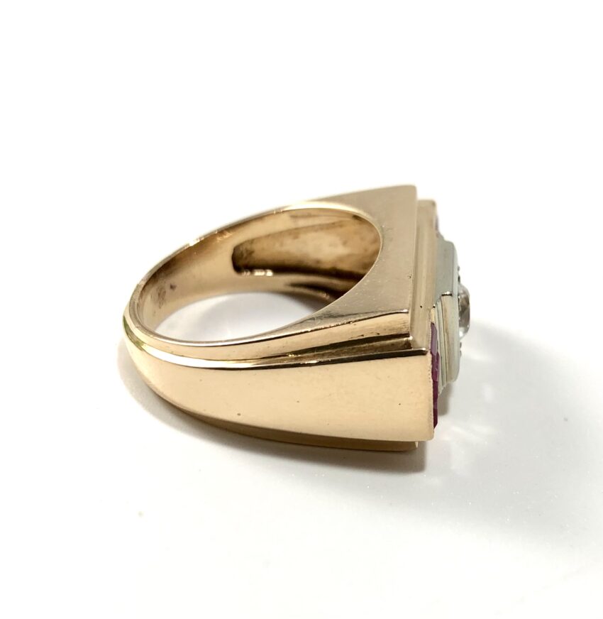 Bague tank, or, zircon central – Image 4