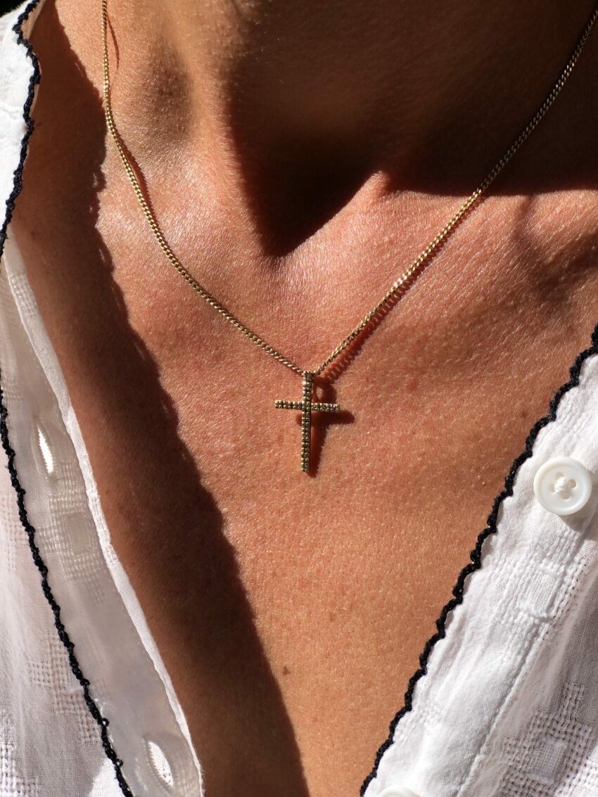 Croix or et petits diamants – Image 2