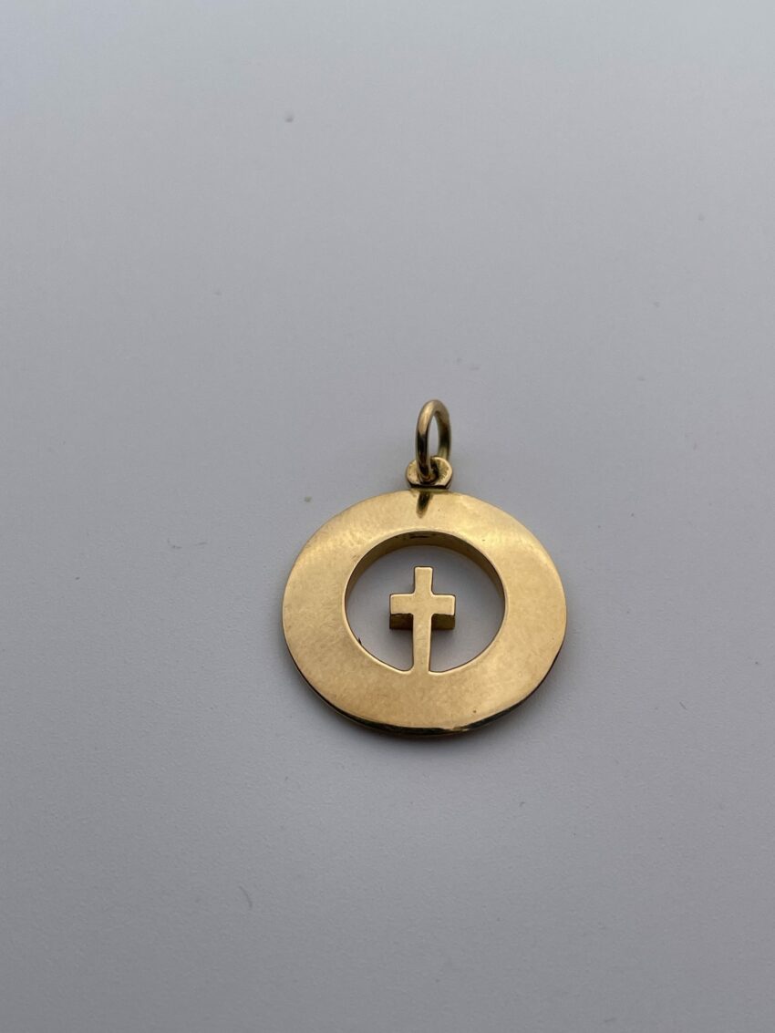 Médaille croix dans un cercle ajouré – Image 4