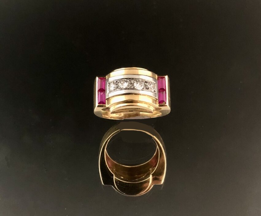Bague Tank en or – Image 2