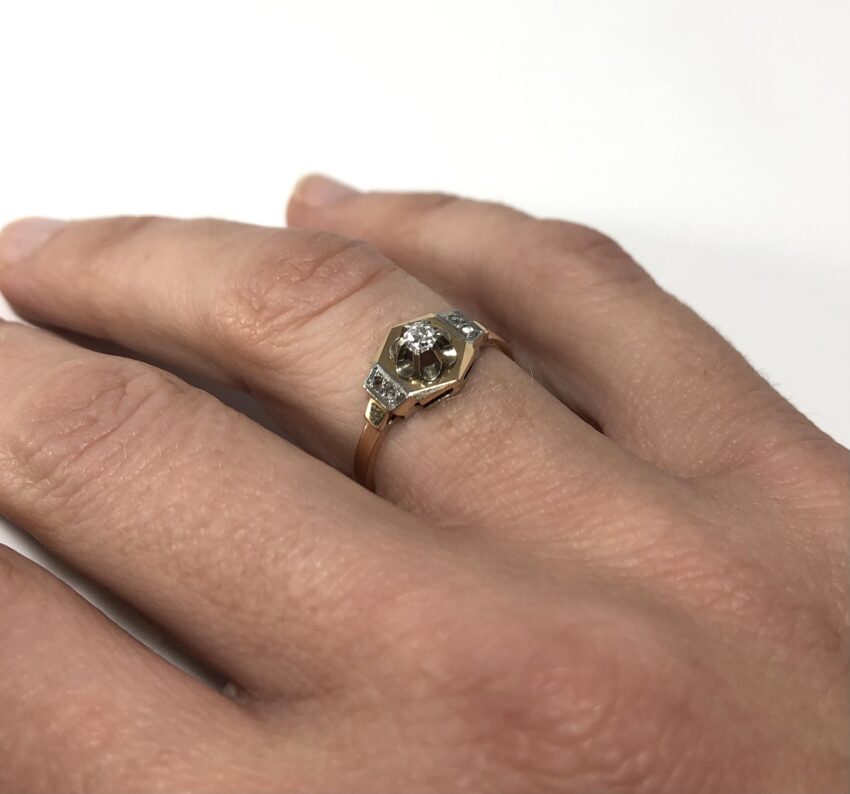 Petite bague en or et diamants – Image 3