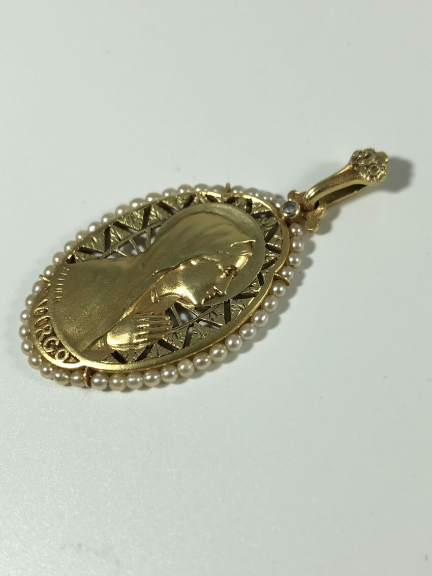 VENDUE. Grande et belle médaille en or – Image 3