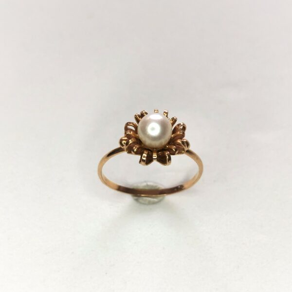 BAGUE PERLE ET OR
