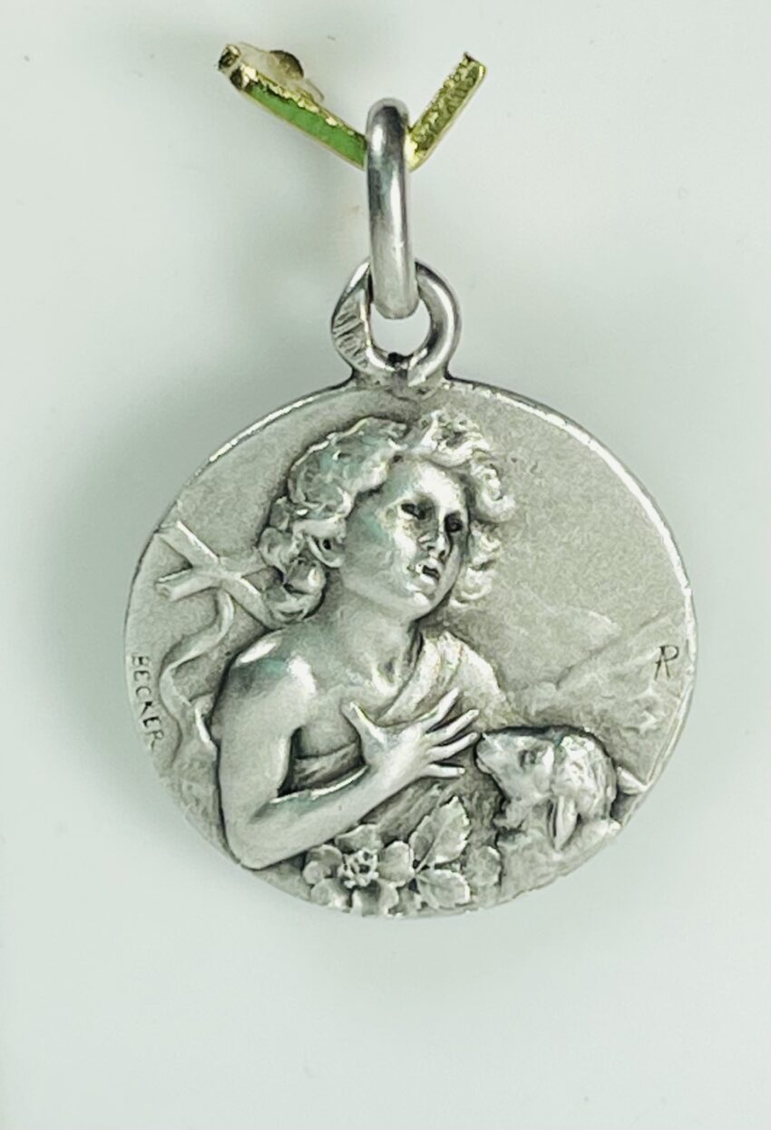 BECKER. Médaille en argent de Saint Jean-Baptiste