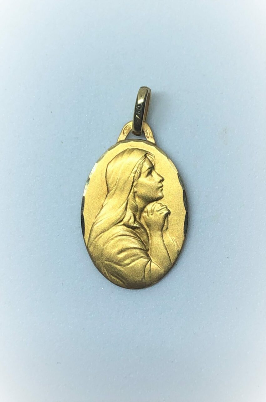 Vendue. Médaille Vierge en prière – Image 2