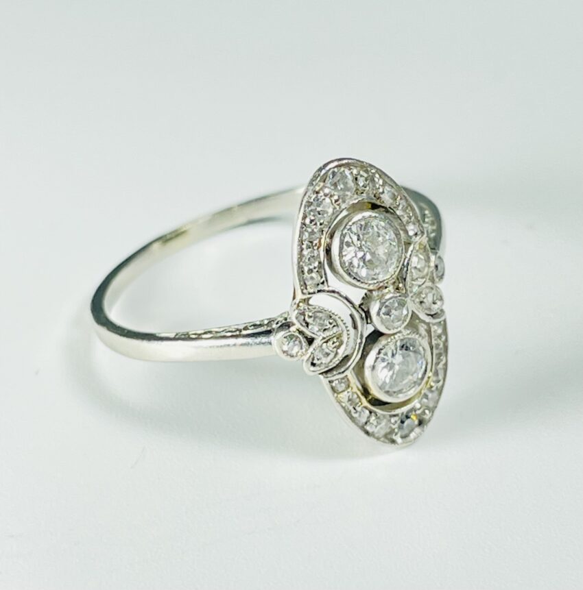 Bague Art Déco diamants – Image 4