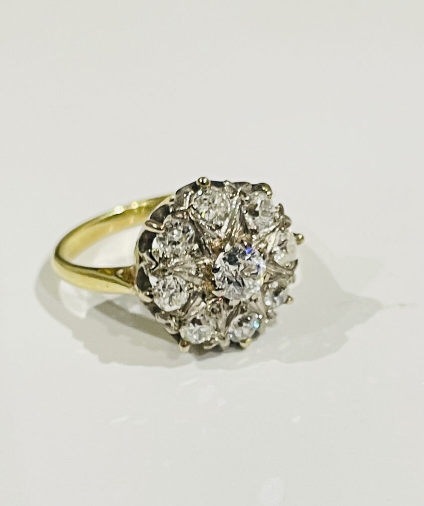 Bague marguerite de diamants – Image 4