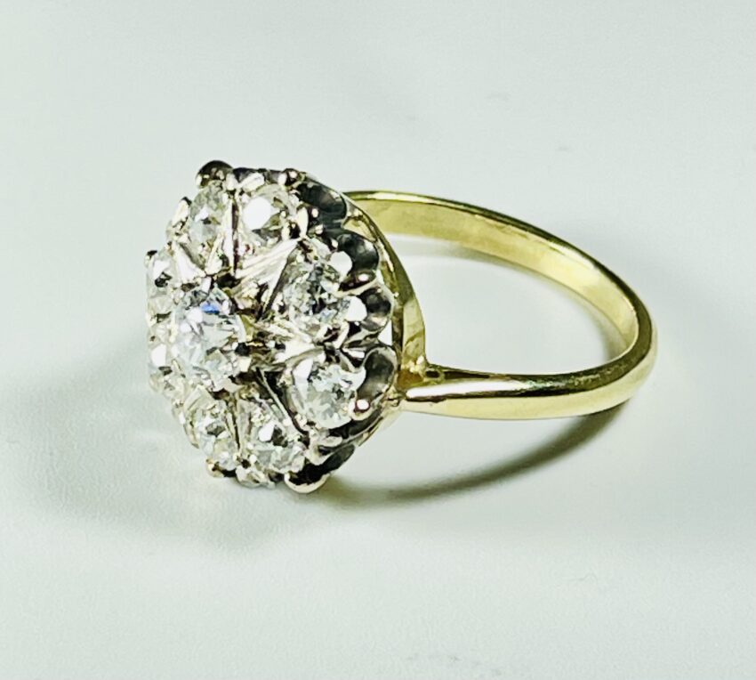 Bague marguerite de diamants – Image 3