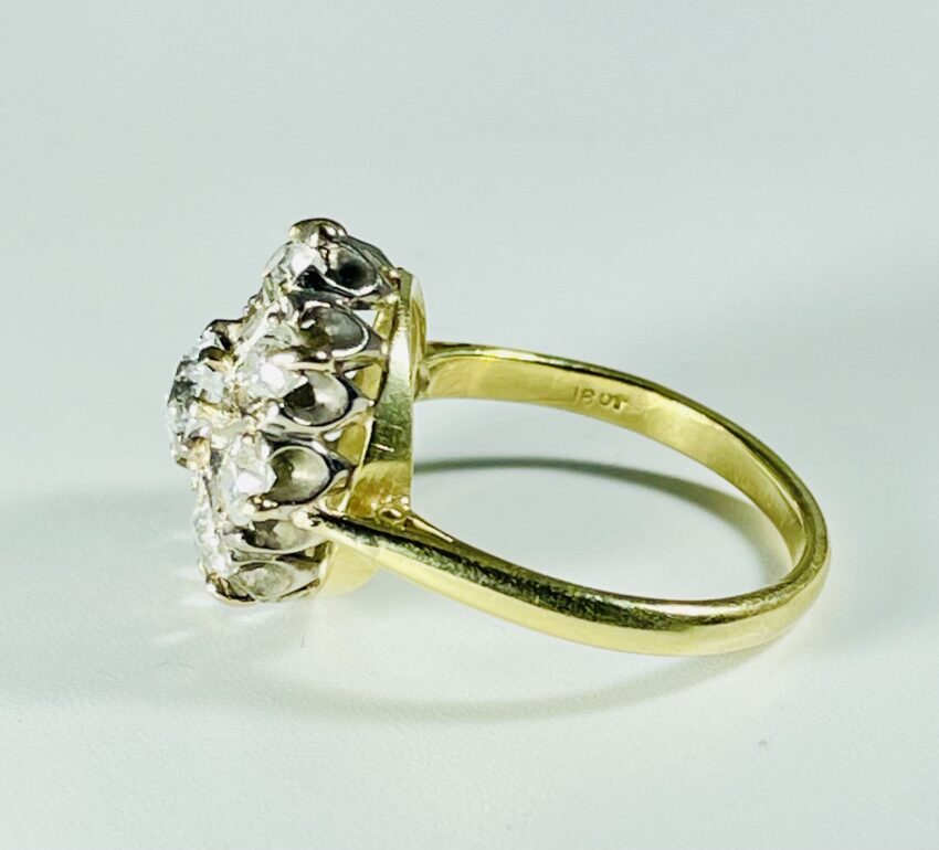 Bague marguerite de diamants – Image 2