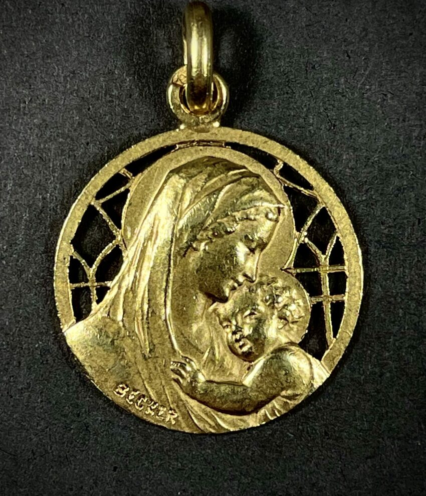 VENDUE. BECKER. Vierge à l'Enfant – Image 2