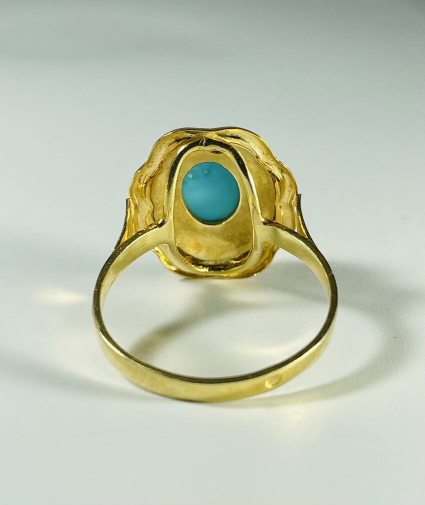 Bague cabochon en or – Image 3
