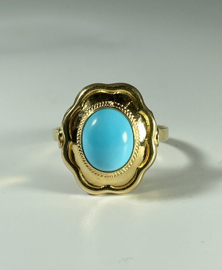Bague cabochon en or – Image 2