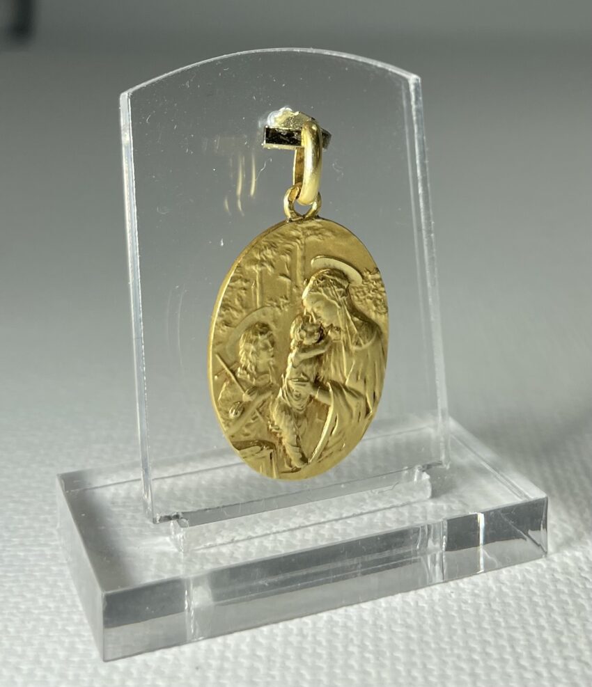Médaille Vierge à l'Enfant et Saint Jean Baptiste – Image 2