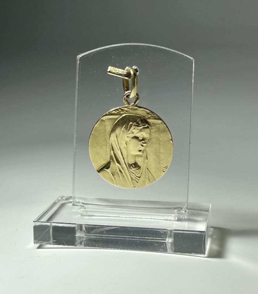 Médaille en or Vierge au voile – Image 3
