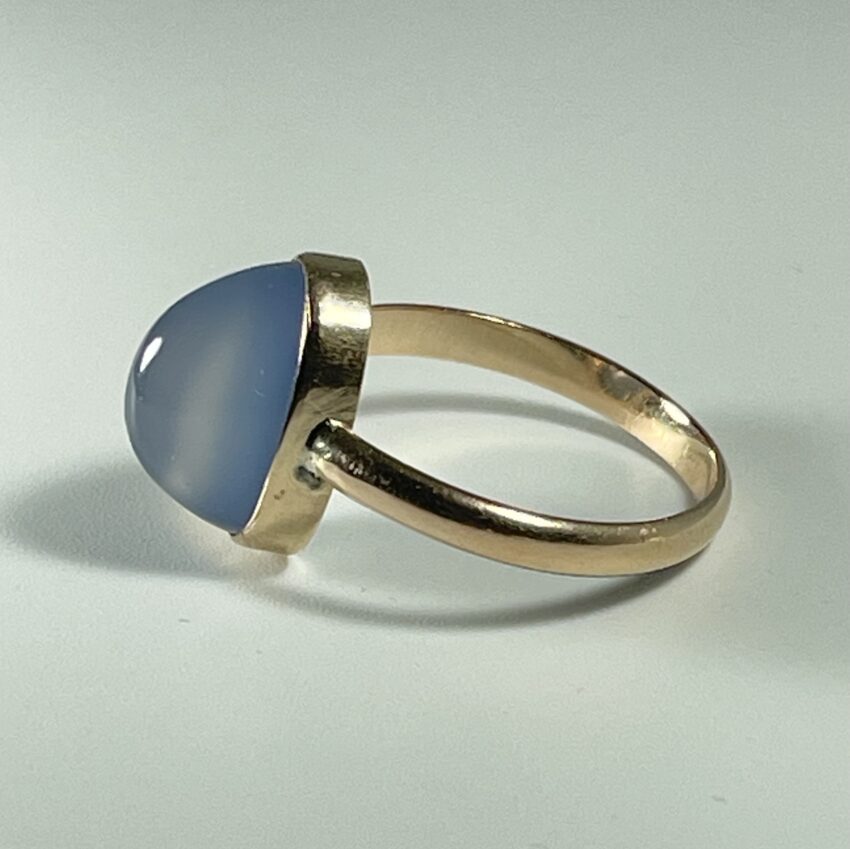 Bague agate en pain de sucre – Image 4