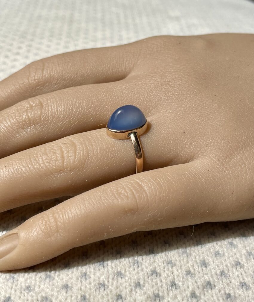Bague agate en pain de sucre – Image 5