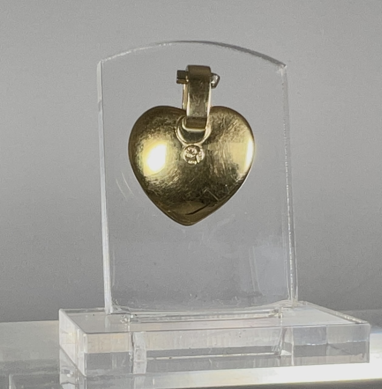 Pendentif coeur concave en or – Image 6