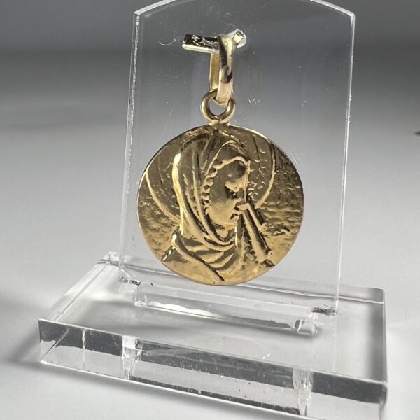 médaille or bapteme