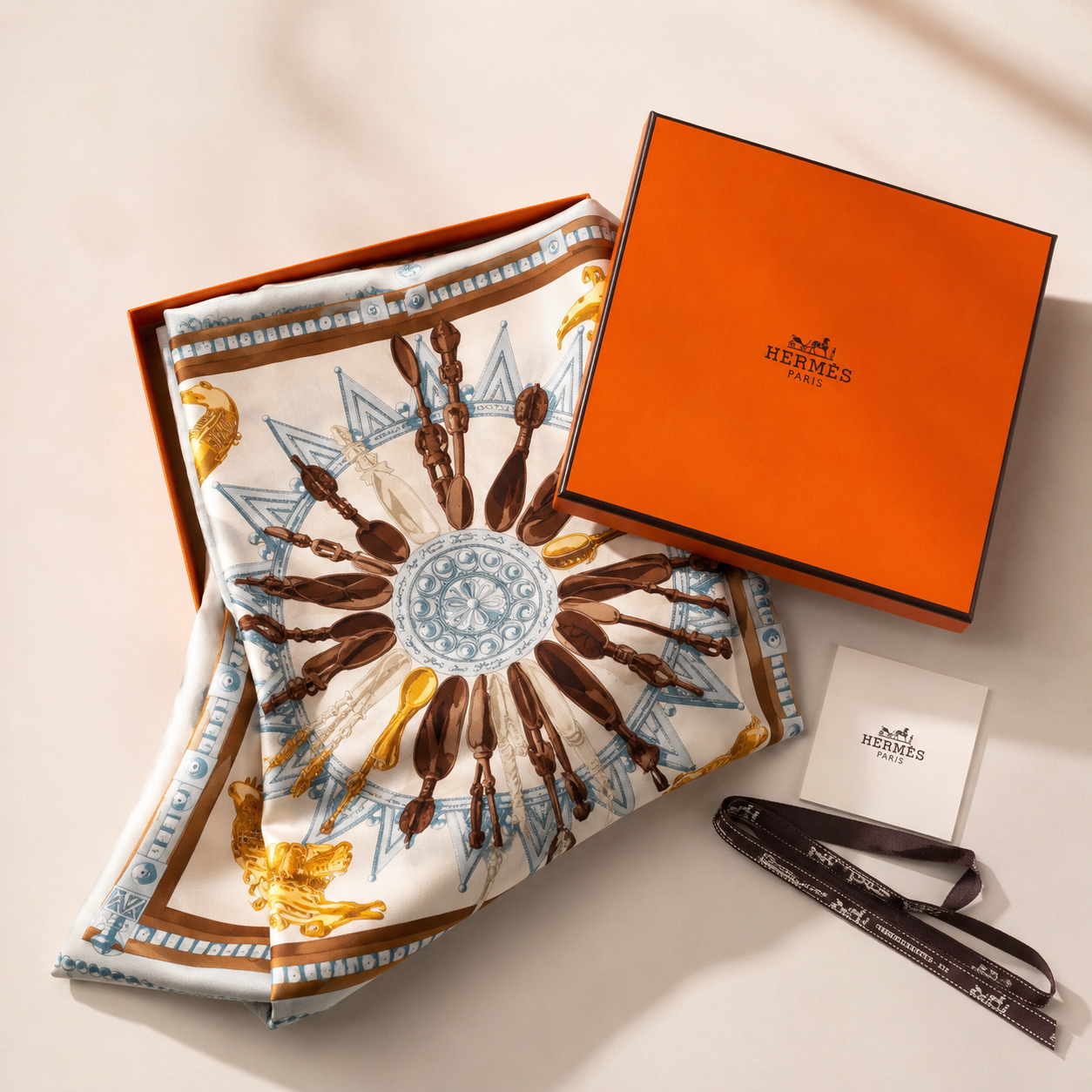 Carré Hermès - Cuillères d'Afrique